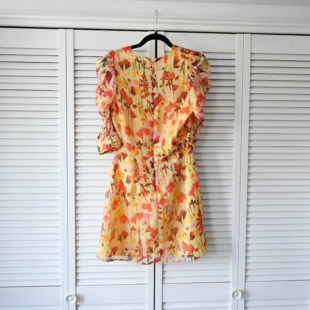Walter Baker Size 4 NWT Floral Yellow Tulip Adriana Dress | Size 4 - Picture 5 of 11